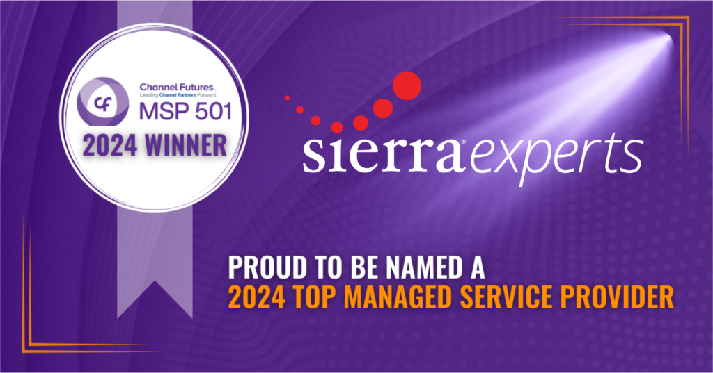 Sierra Experts has been named a 2024 top managed service provider.