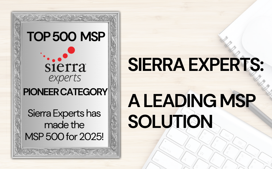 Sierra Experts makes CRN's Top 500 MSP list 2025